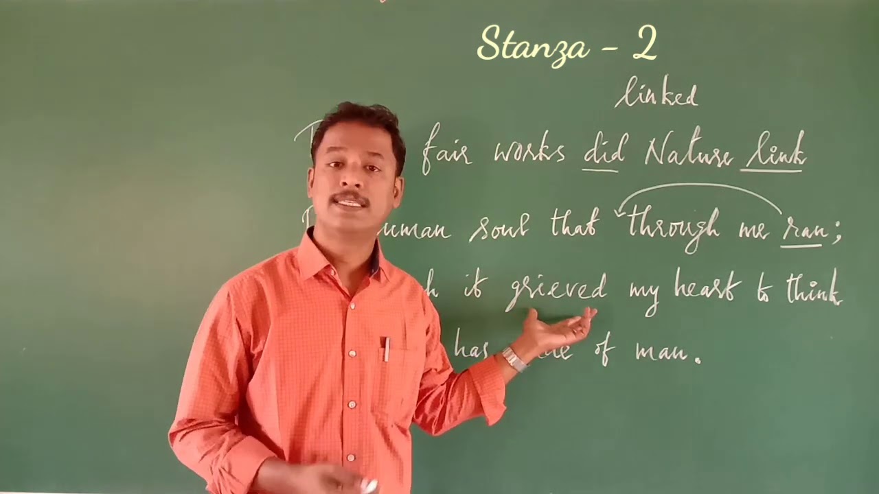 Lines Written in Early Spring by Wordsworth, Class taken by Nageswaran S.