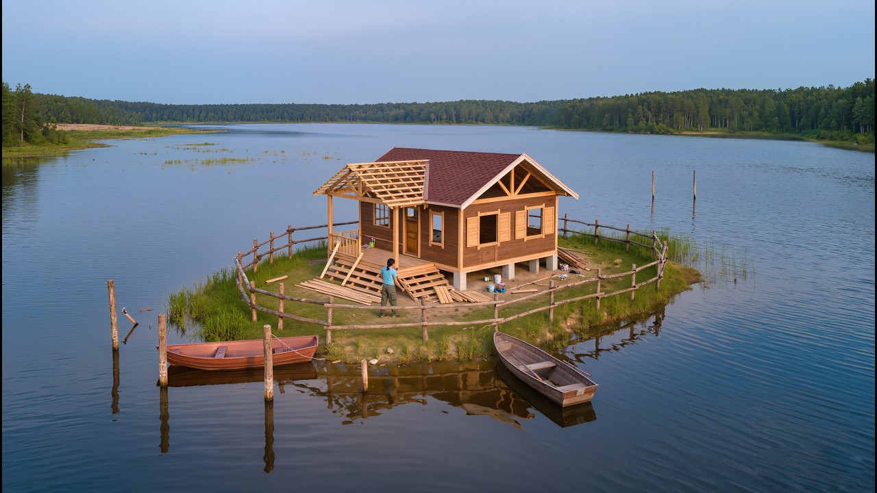 Покинув город, девушка всего за 217 дней заново построила дом своей мечты.