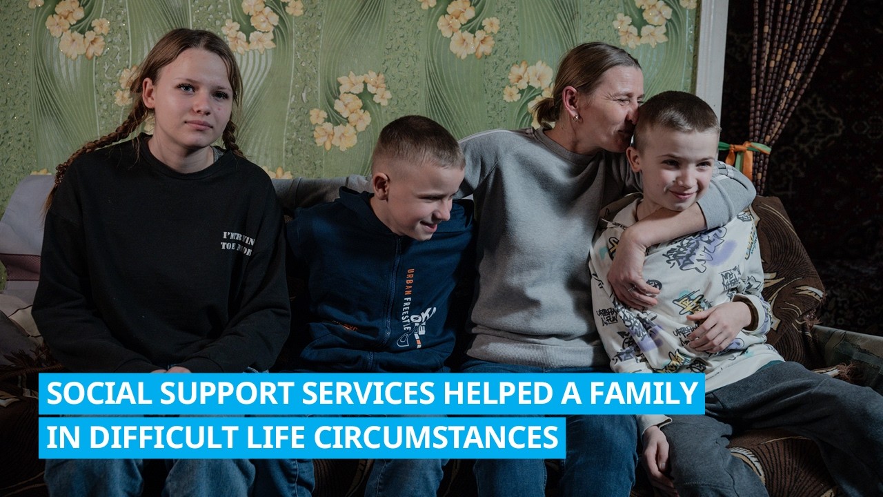 Social support services helped a family in difficult life circumstances