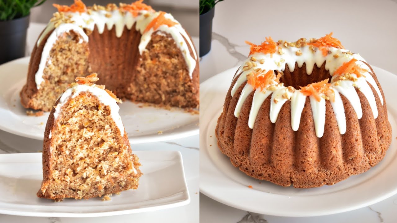 كيكة الجزر والبرتقال من أطيب الكيكات الشتويه 😋😋Carrot cake with orange