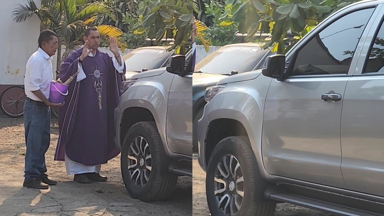 Ronario lleva a bendecir su Carro Nuevo a la Iglesia ⛪️