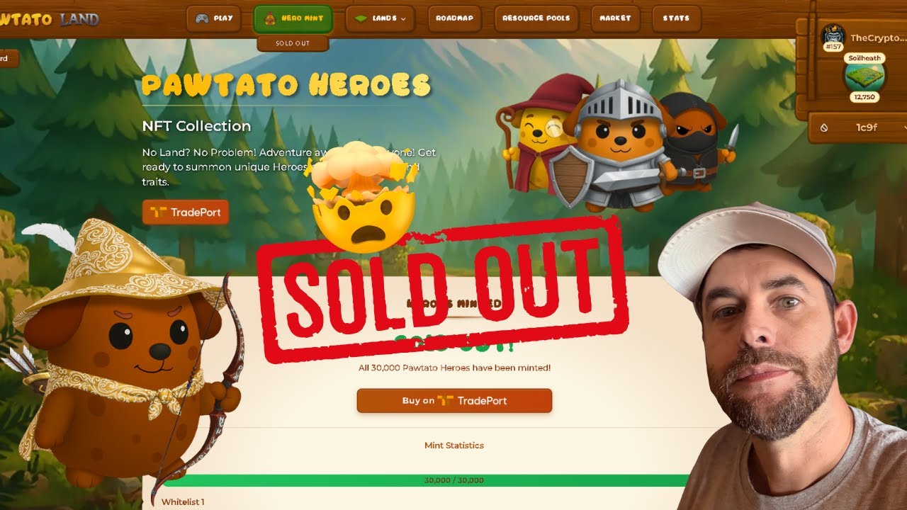 Pawtato Land: The Next Big GameFi World on SUI  I  Hero Mint Just SOLD OUT + Token Launch Soon!!!