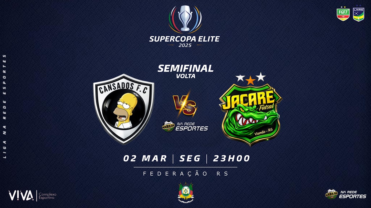 SEMIFINAL SUPERCOPA ELITE - Cabsados FC x Jacaré FC ( VOLTA )