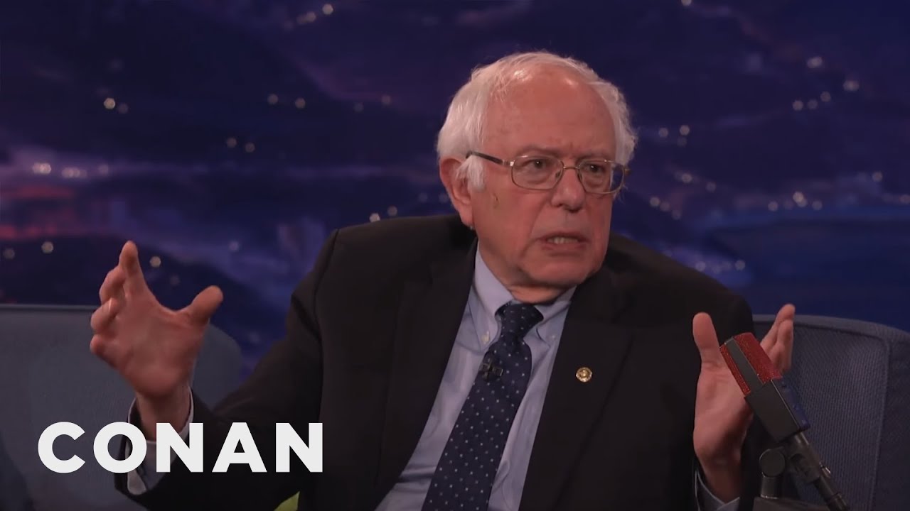 Senator Bernie Sanders Is Still Sick Of Hearing About Hillary's Emails | CONAN on TBS