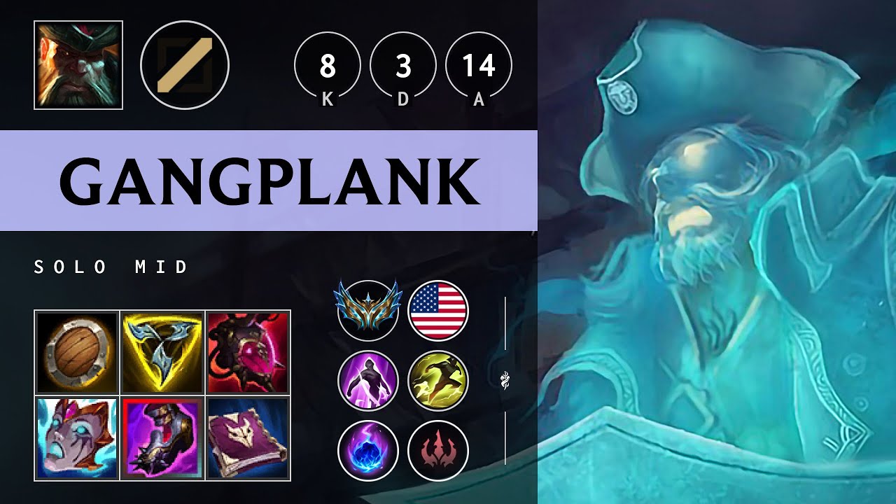 Gangplank Mid vs Hwei - NA Challenger Patch 25.15