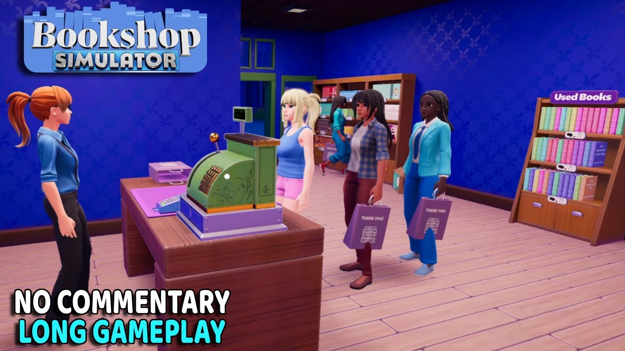Bookshop Simulator | No Commentary Long Gameplay
