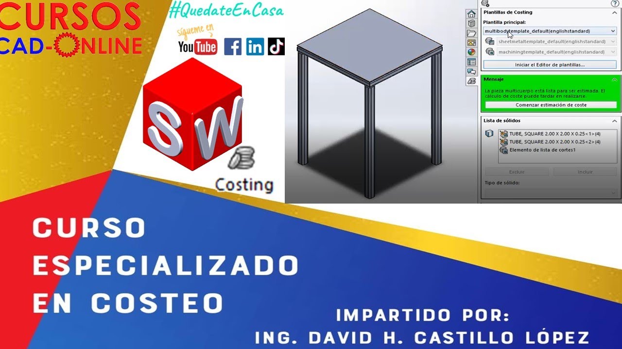Solidworks Costing Tool: Base de Datos Parte 2