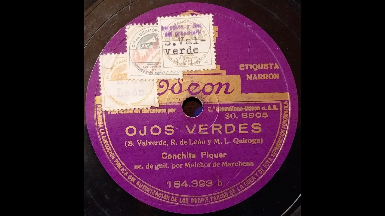 OJOS VERDES - Copla - Conchita Piquer