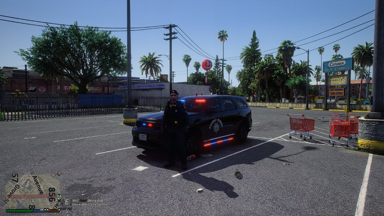 LSPDFR CHP Highway Patrol All New Ghost Durango Chasing a CHP Dodge Charger!