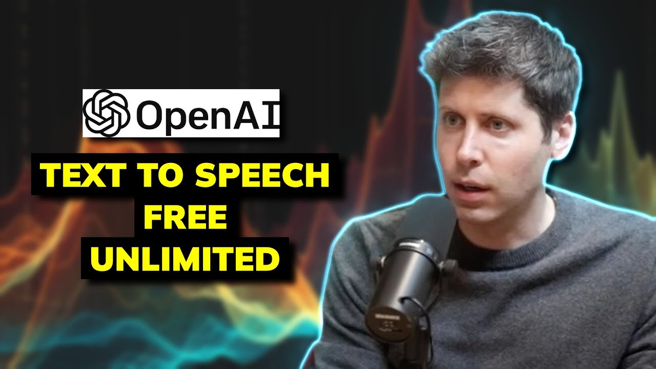 OpenAI Text to Speech : Free & Unlimited Ultra Realistic AI Voice!