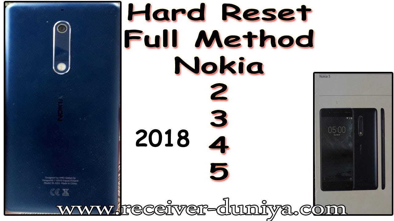 HOW TO HARD RESET NOKIA 5 ANDROID | NOKIA 5 HARD RESET FULL METHOD | RECEIVERS DUNIYA