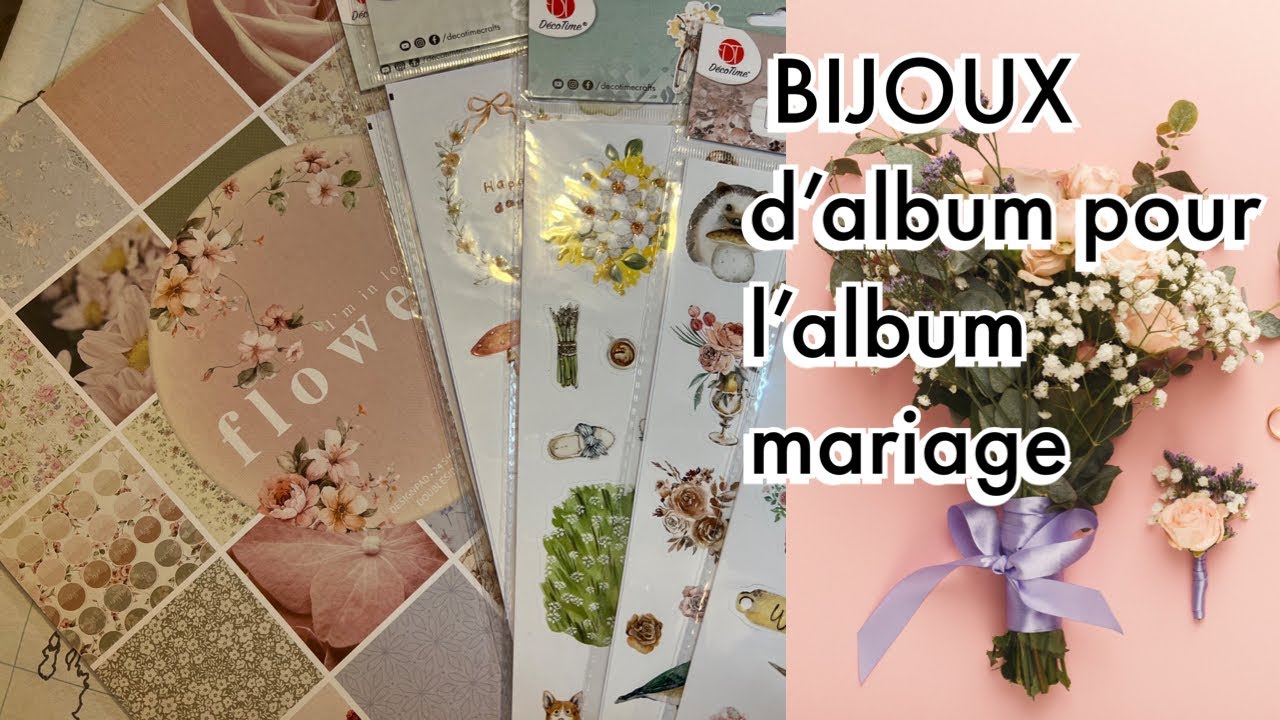 SCRAPBOOKING, bijoux d’album pour l’album mariage