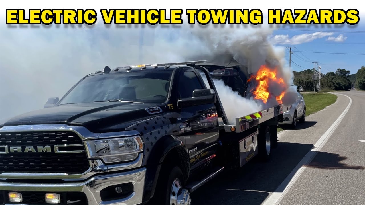 Как буксировать поврежденные электромобили: опасности и рекомендации для пожарных/буксировщиков