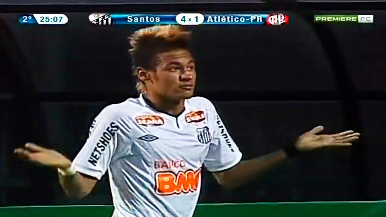 O DIA QUE O NEYMAR DESTRUIU O ADVERS&Aacute;RIO FAZENDO 6 GOLS