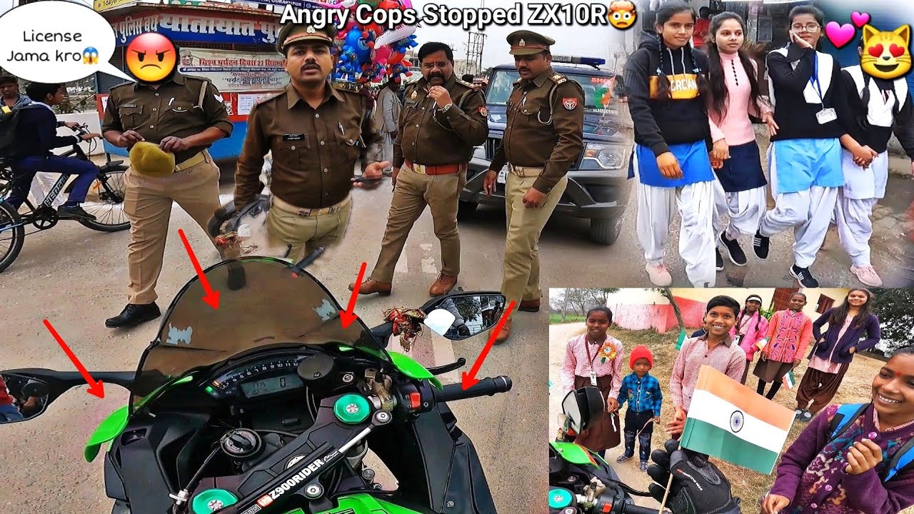 Angry Police Aur ZX10R Arrested😢|Reaction lene gya fir Yeh💔|Z900 Rider