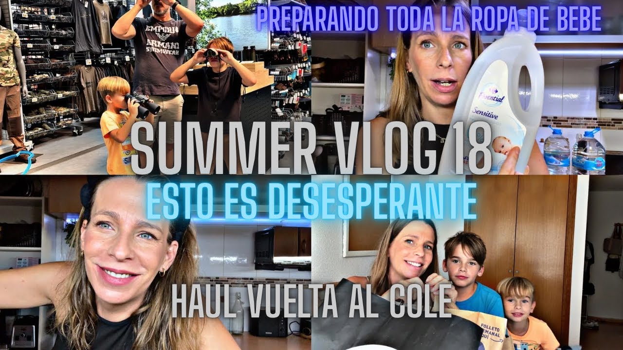 📅 Vlog familiar real  | Compras para el cole | Preparando la llegada del beb&eacute; 🛍️👶SUMMER VLOG 18☀️