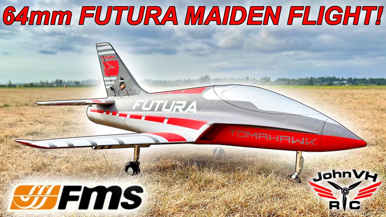64mm FMS FUTURA EDF MAIDEN FLIGHT!