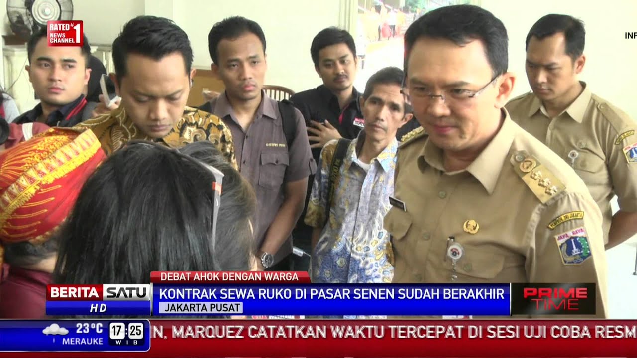 Perdebatan Ahok dengan Pemilik Kios di Pasar Senen