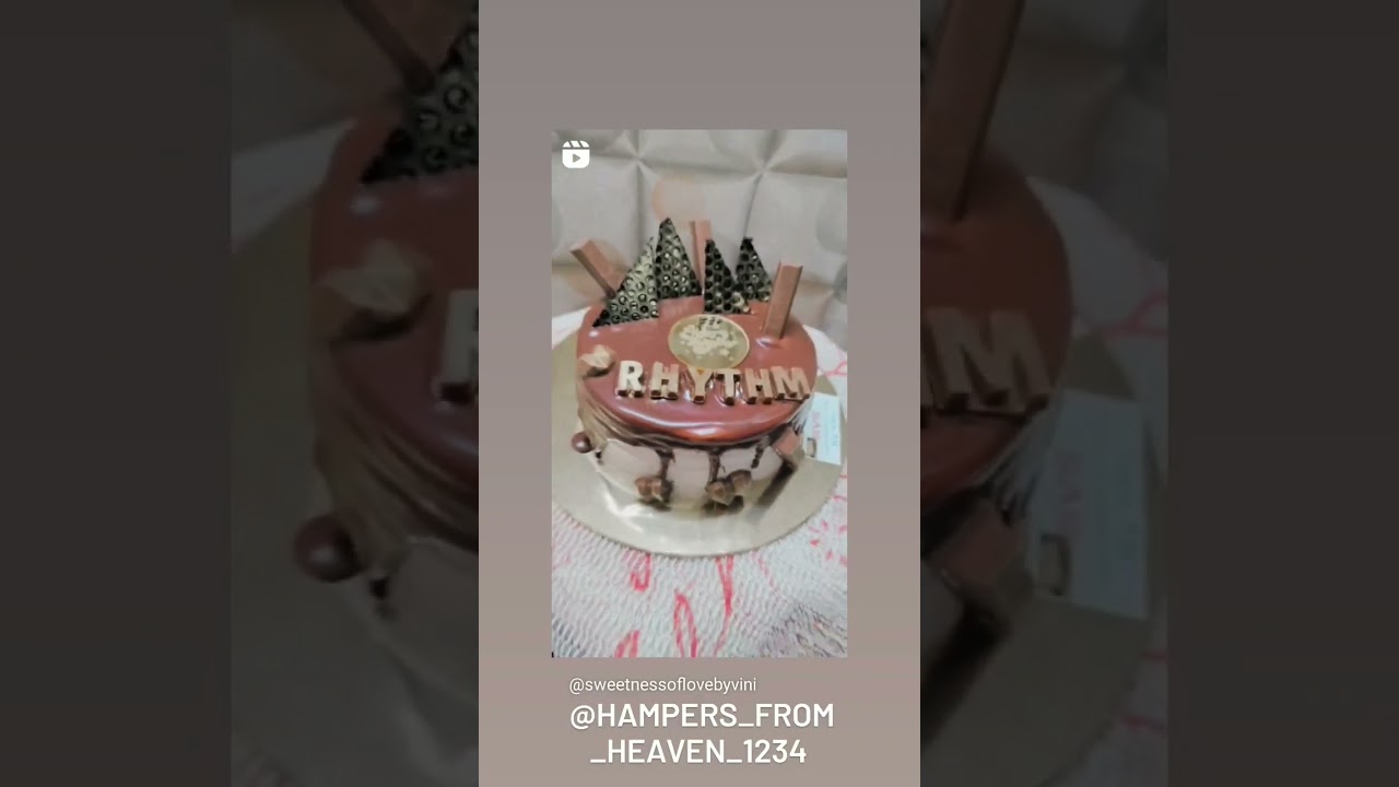 chocolate Nutella cake # sweetness of love # @ hampers from heaven # youtube # shorts
