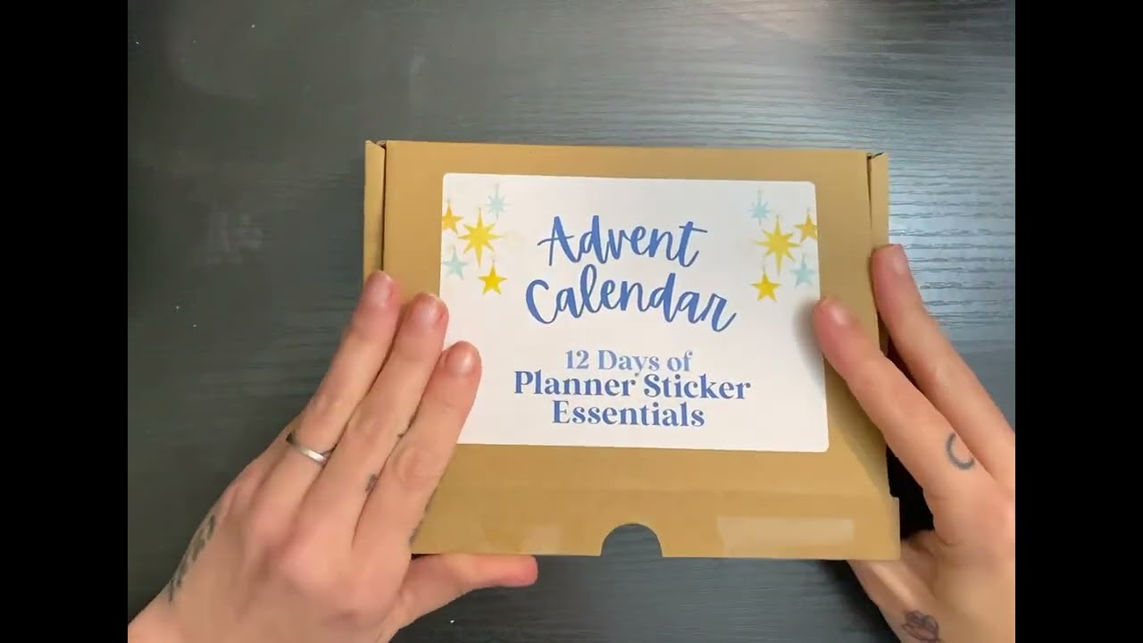 🚨 spoiler alert 🚨 Mac & Gray designs 12 days of planner stickers advent (Etsy)