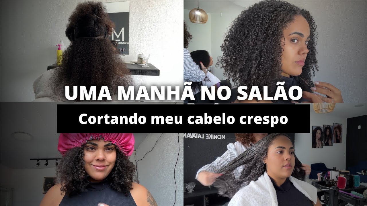 CORTANDO meu CABELO CRESPO no SALÃO | VLOG | Rapha Oscar