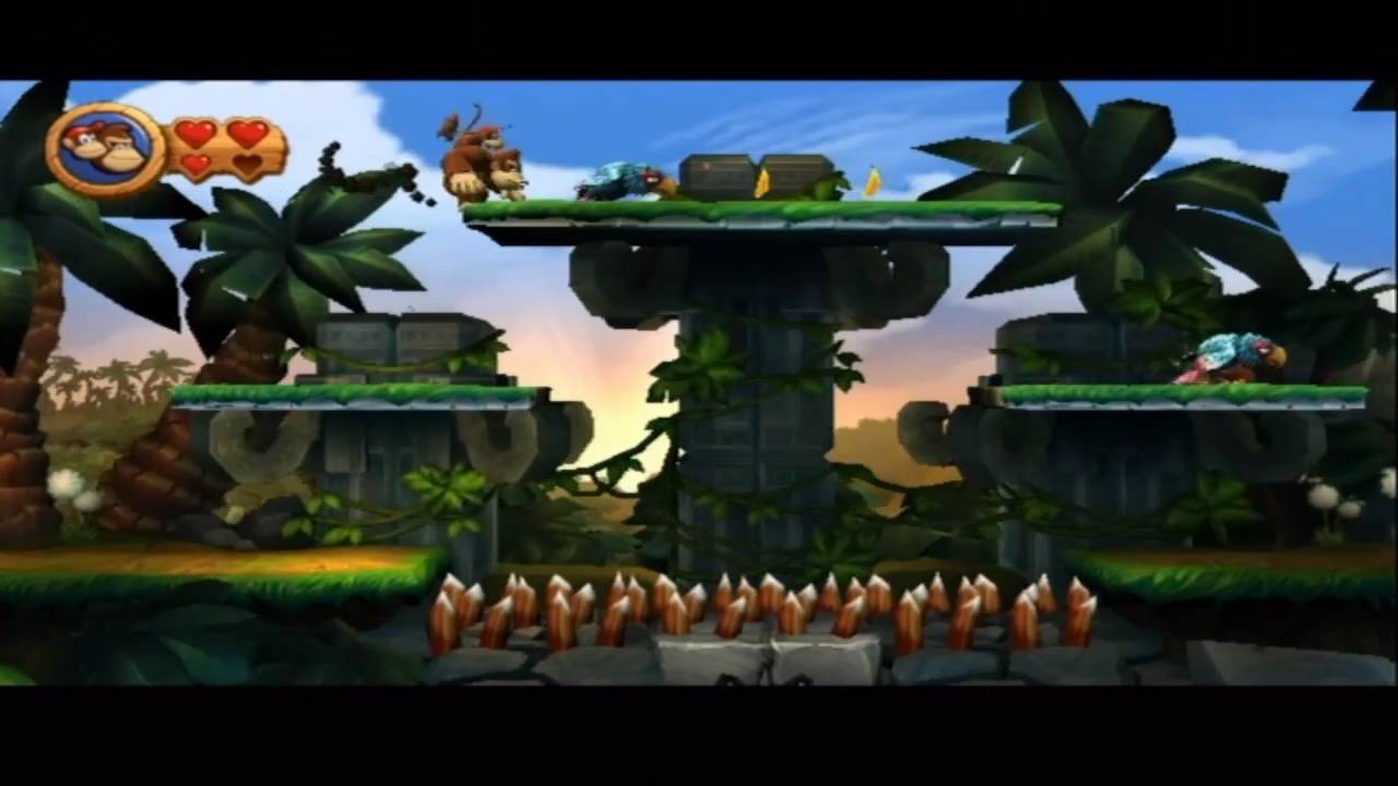 Donkey Kong Country Returns - Playthrough [Part 2 - 1-2: King of Cling & 1-3: Tree Top Bop] [ENG]