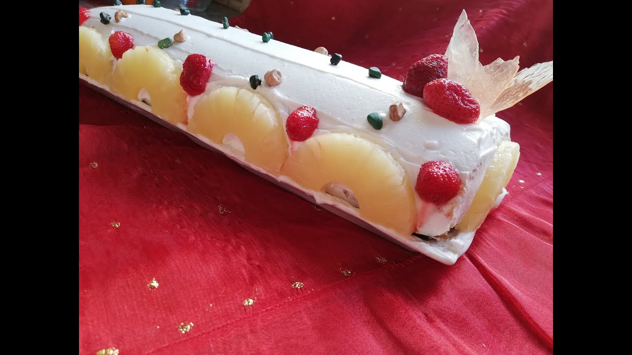 كيك رولي بأناناس | Gâteau roulé à l'ananas