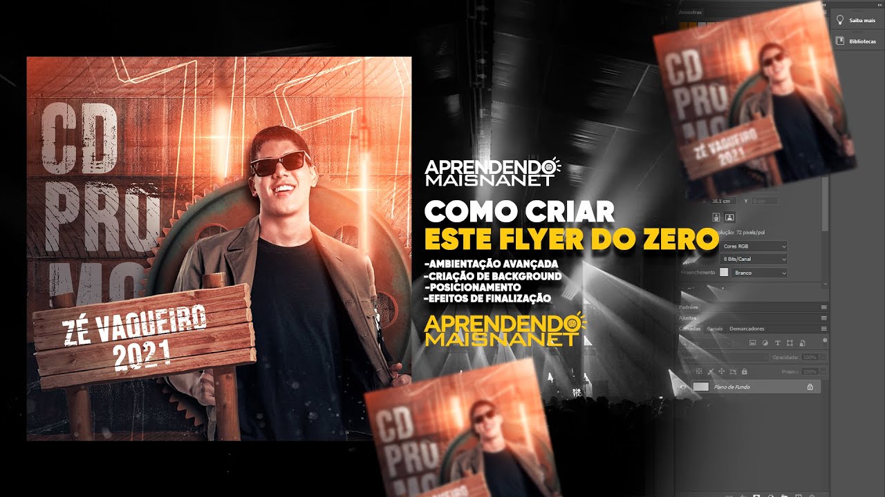 Como fazer capa de cd promocional de piseiro ( photoshop 2021)