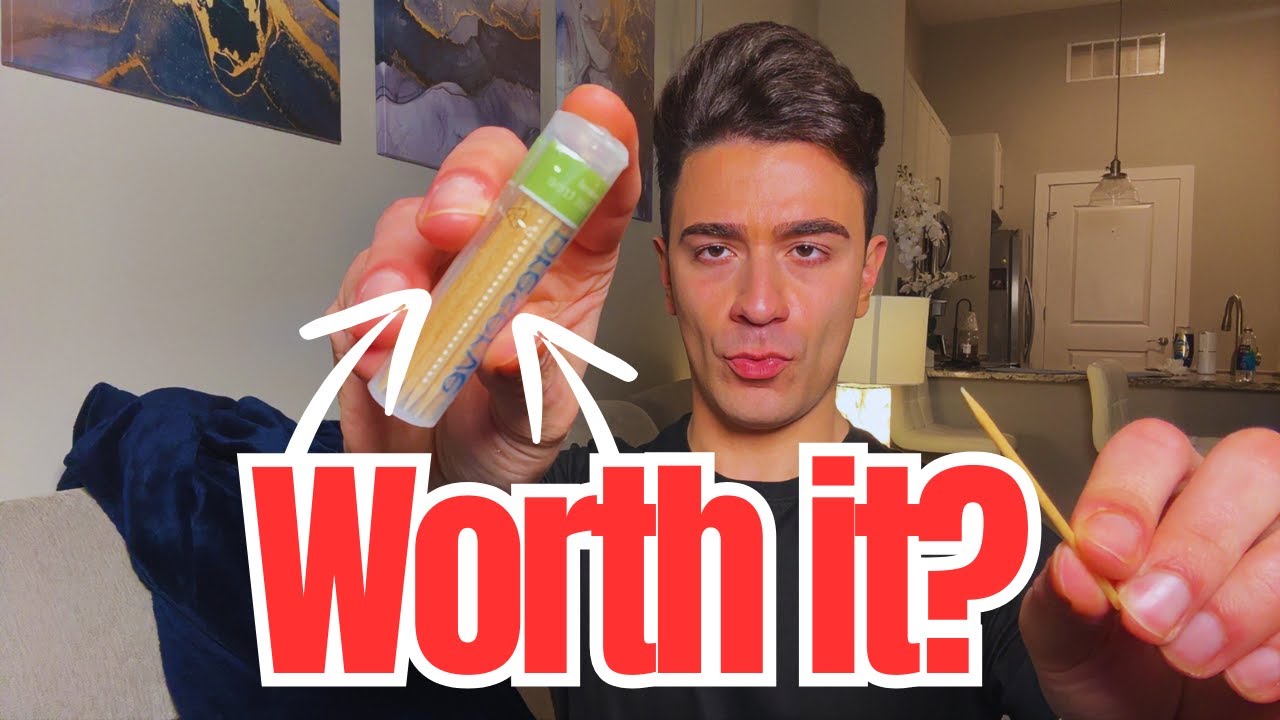 Review of Preserve Toothpicks Refreshing Natural Mint Tea Tree Flavored Toothpicks for Fresh Breath