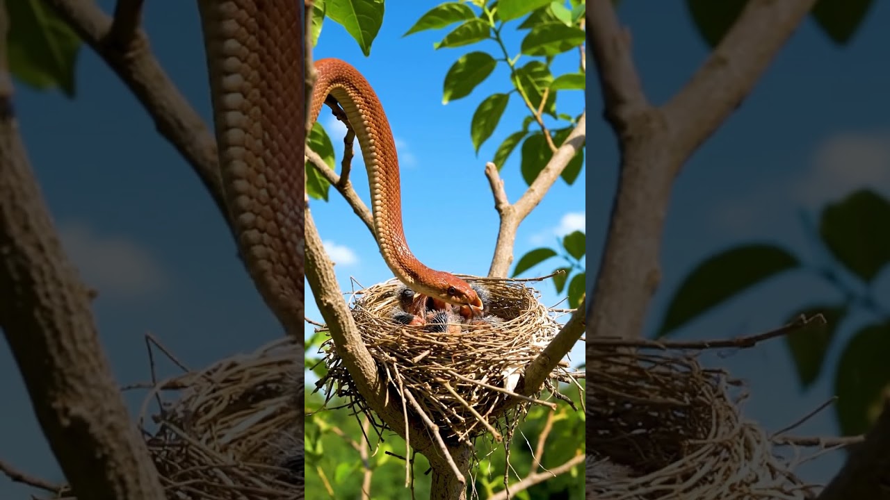Mother Common Myna vs Snake | Fierce Nest Defense 🐦🐍