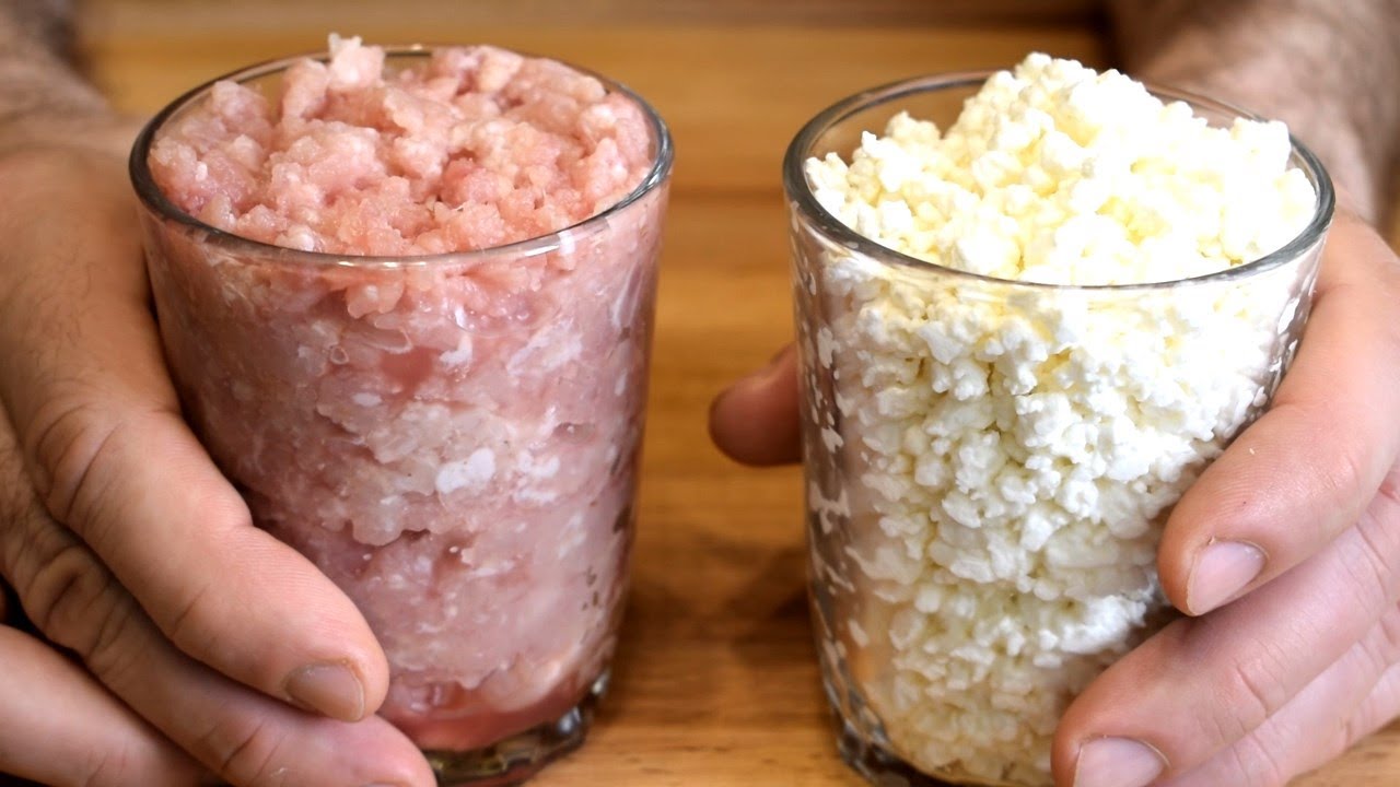 Стакан ФАРША и ТВОРОГ! Вкуснее чем просто КОТЛЕТЫ!