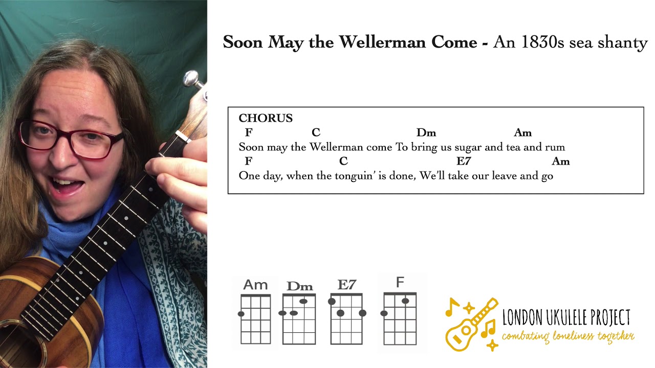 Учебное пособие по игре на укулеле Wellerman — Морские шанти 1830-х годов #ukuleletutorial #ukule...