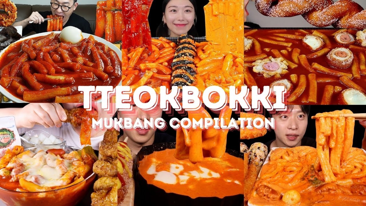 TTEOKBOKKI MUKBANG *ASMR* COMPILATION |  BIG BITES | EATING SOUNDS