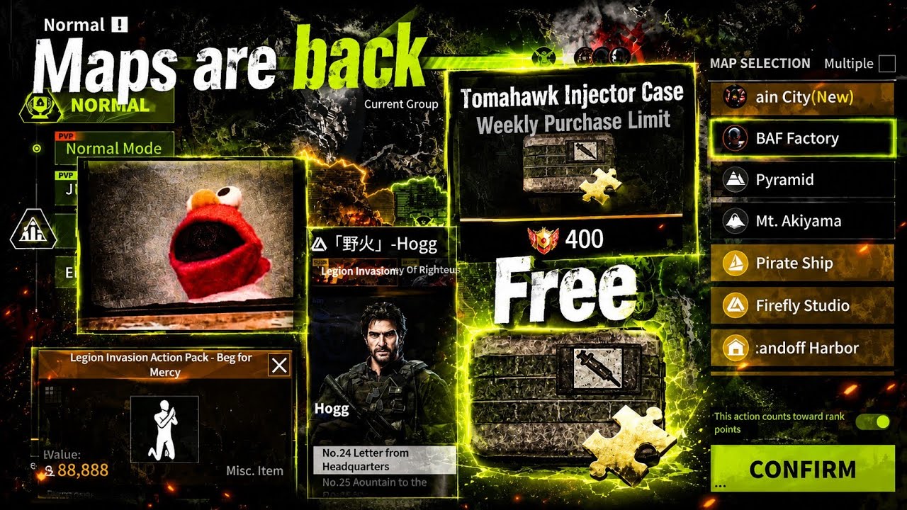 Maps are back!! Free tomahawk case !!  New update - Lost Light 