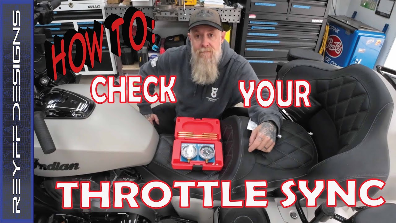 Checking your throttle body SYNC on an Indian Pursuit #88