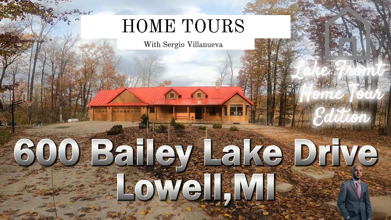 Lake Front | 5 Acres | Home Tour | Michigan | Man Cave!!!
