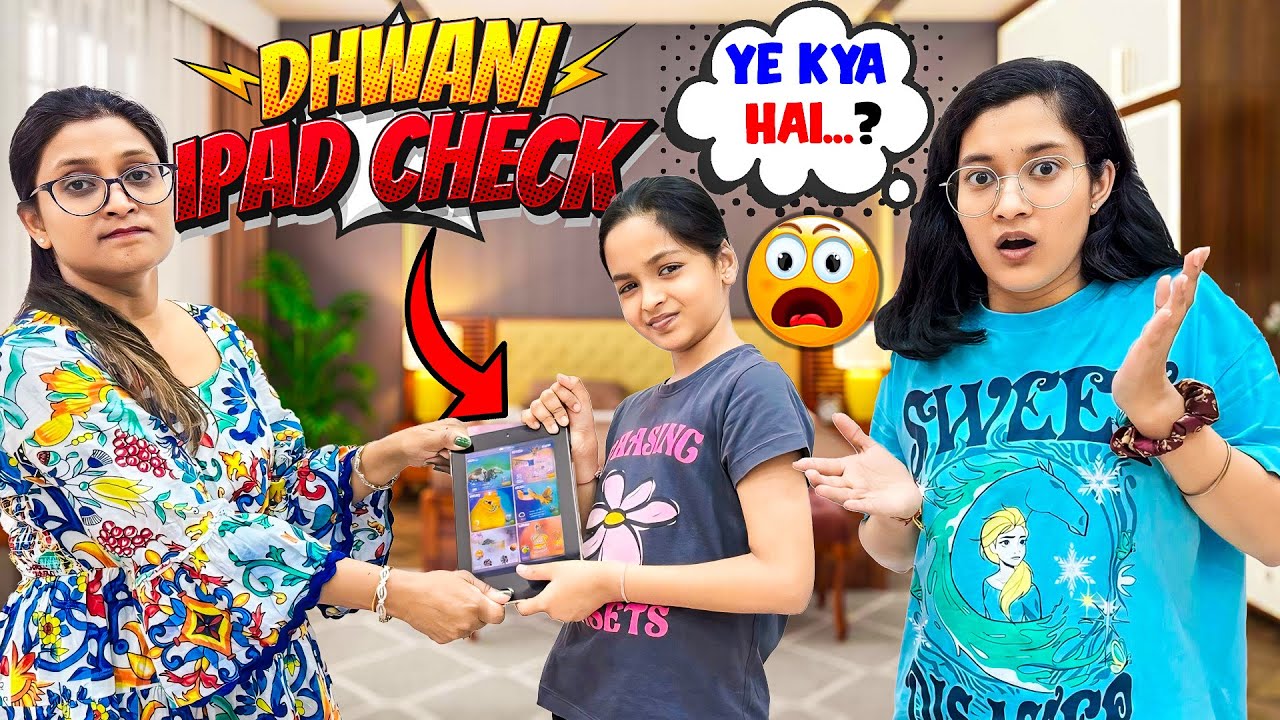 SURPRISE DHWANI iPAD CHECK BY MUMMY! 😱📱 | Jinni Totally Shocked! 🤯| Cute Sisters
