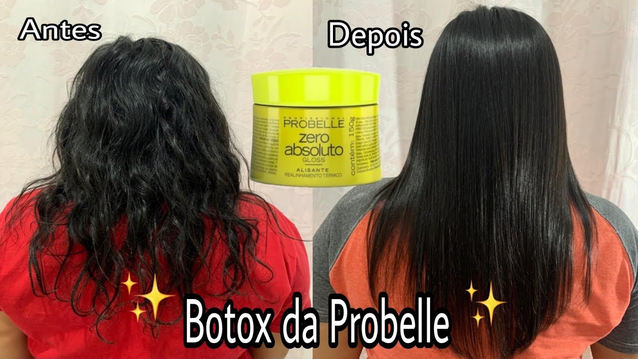 Resenha do Botox da Probelle | liso em casa. Chocada com o resultado 😮❤