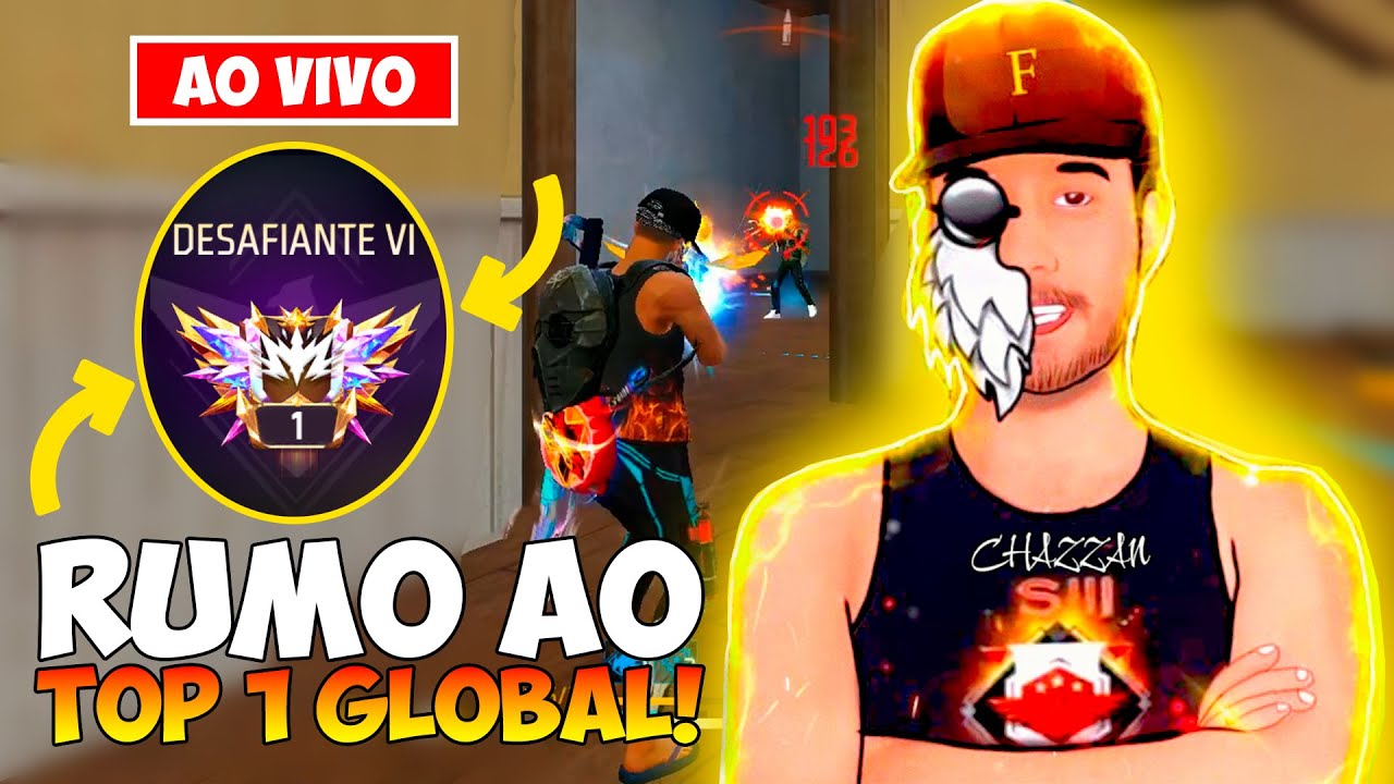 CHAZZAN AO VIVO - DESAFIO!! 5 BOOYAHS = CODIGUINS, BORA JOGAR FREE FIRE? 😱🔥