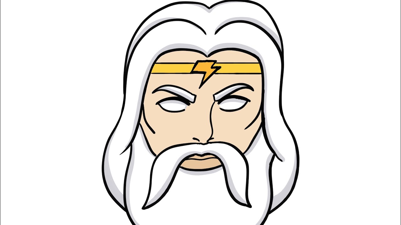 How to Draw ZEUS HEAD