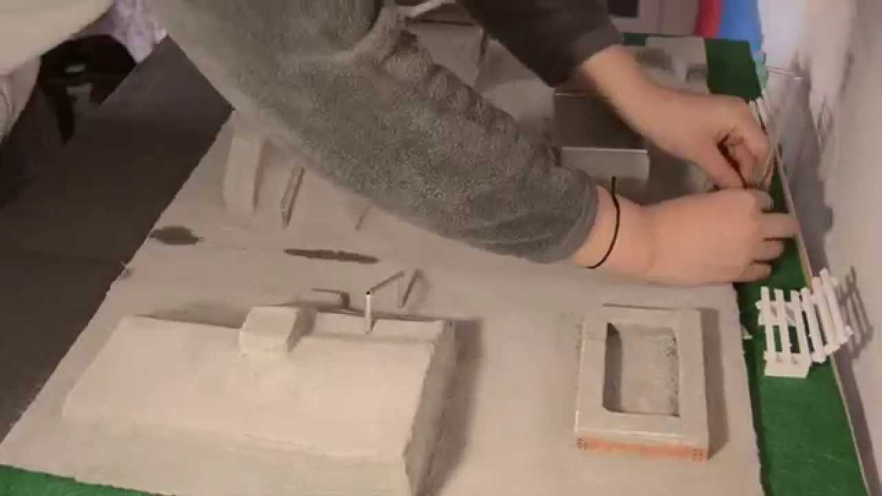 Construcción de la maqueta de un skatepark