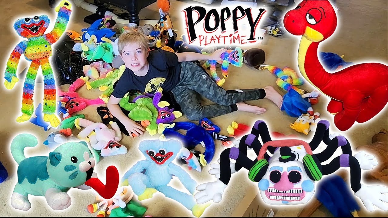 New Poppy Playtime Plush Unboxing + Huge Epic Battle with FNAF, Minecraft, & Trevor Henderson Plush!