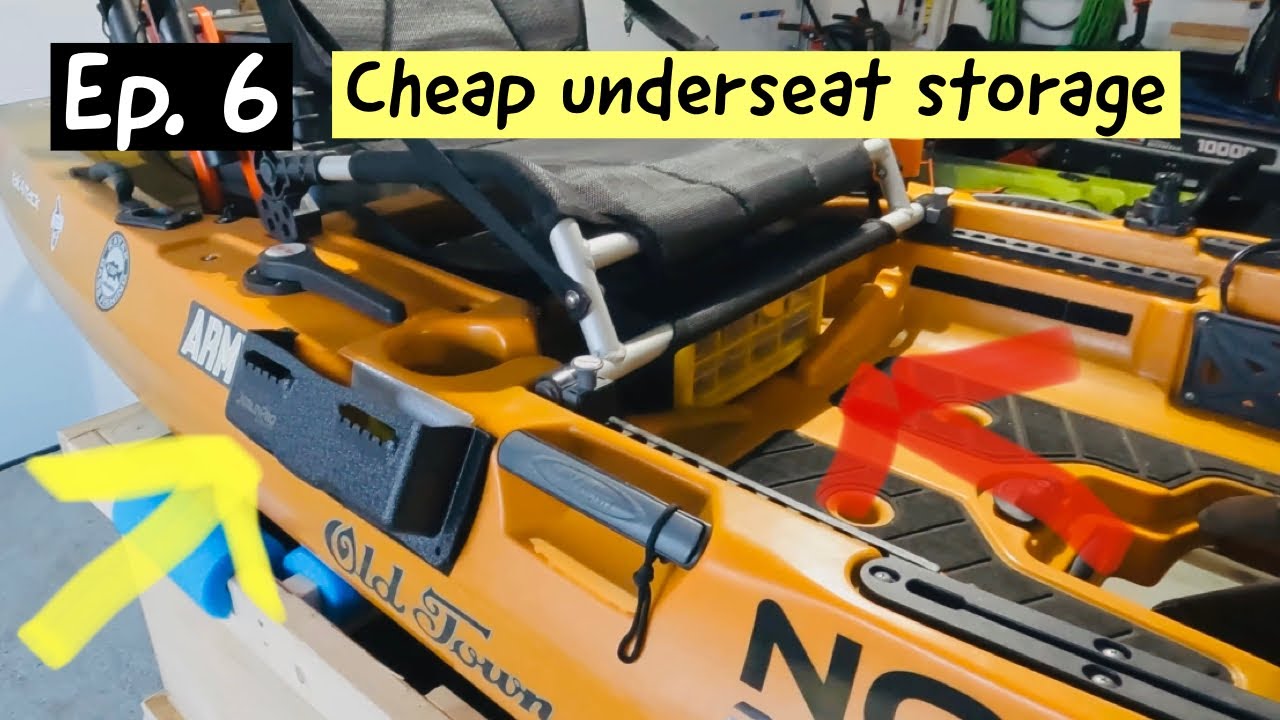 Ep. 6 - Kayak UNDERSEAT STORAGE | Old Town Sportsman PDL 120 & 106