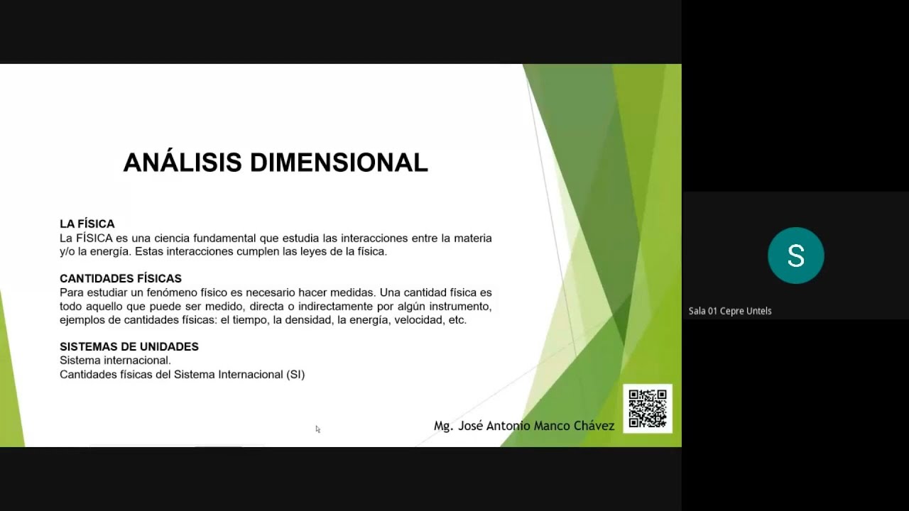 Análisis dimensional - Física / Clase completa / Cepre Untels / Semana 1