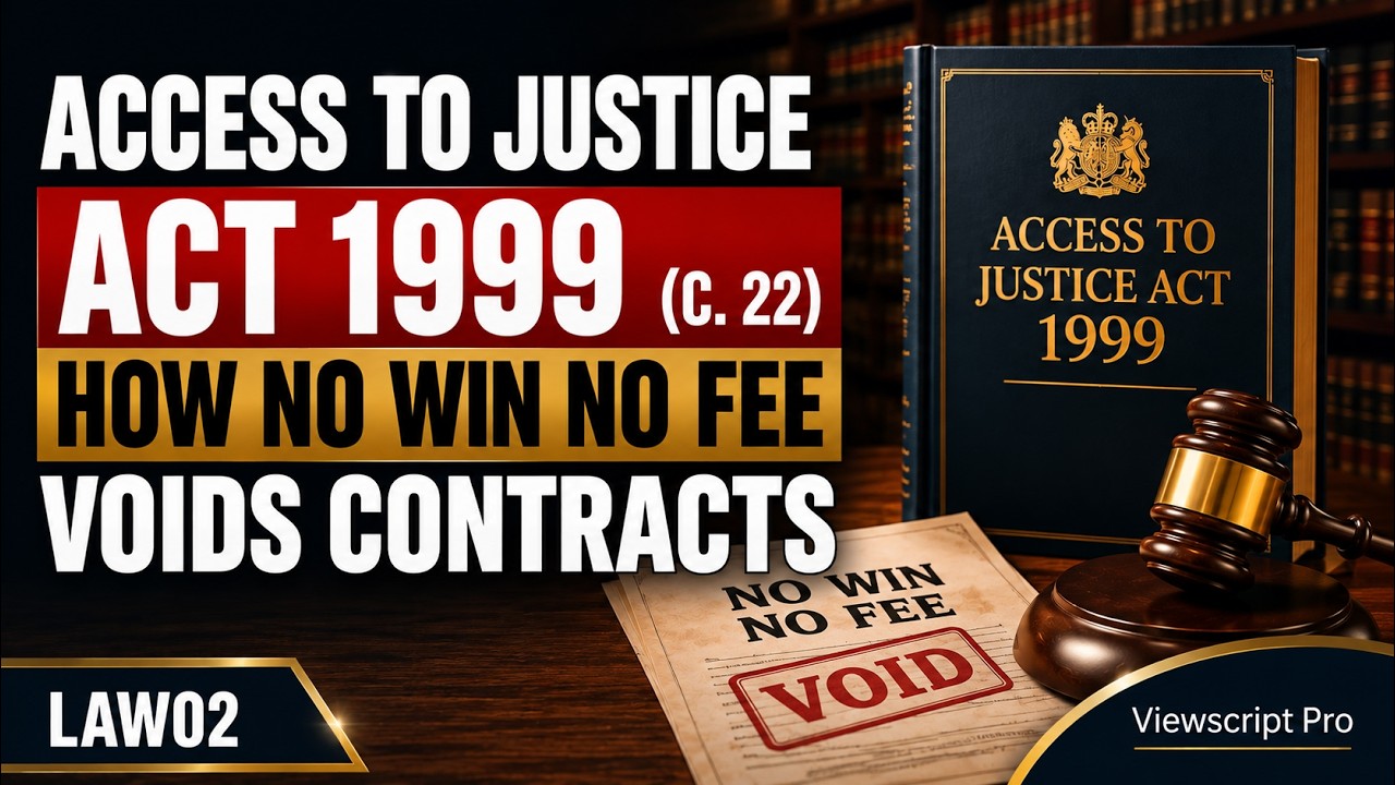 How No Win No Fee Voids Contracts - Access to Justice Act 1999(c22