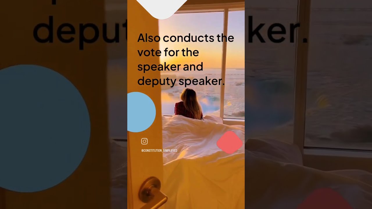 Article 94 :  Pro tem speaker in Loksabha