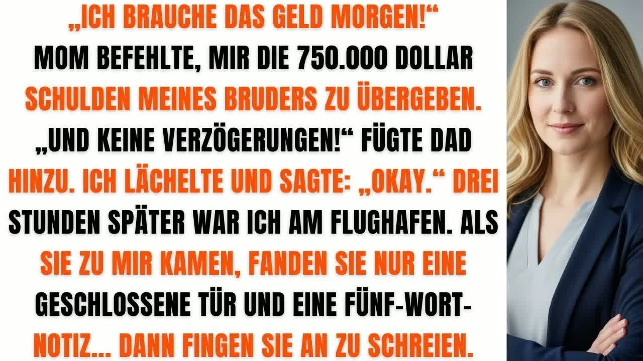Meine Familie verlangte 750 000 Dollar von mir  Doch ich tat etwas, das sie nie erwartet hätten!