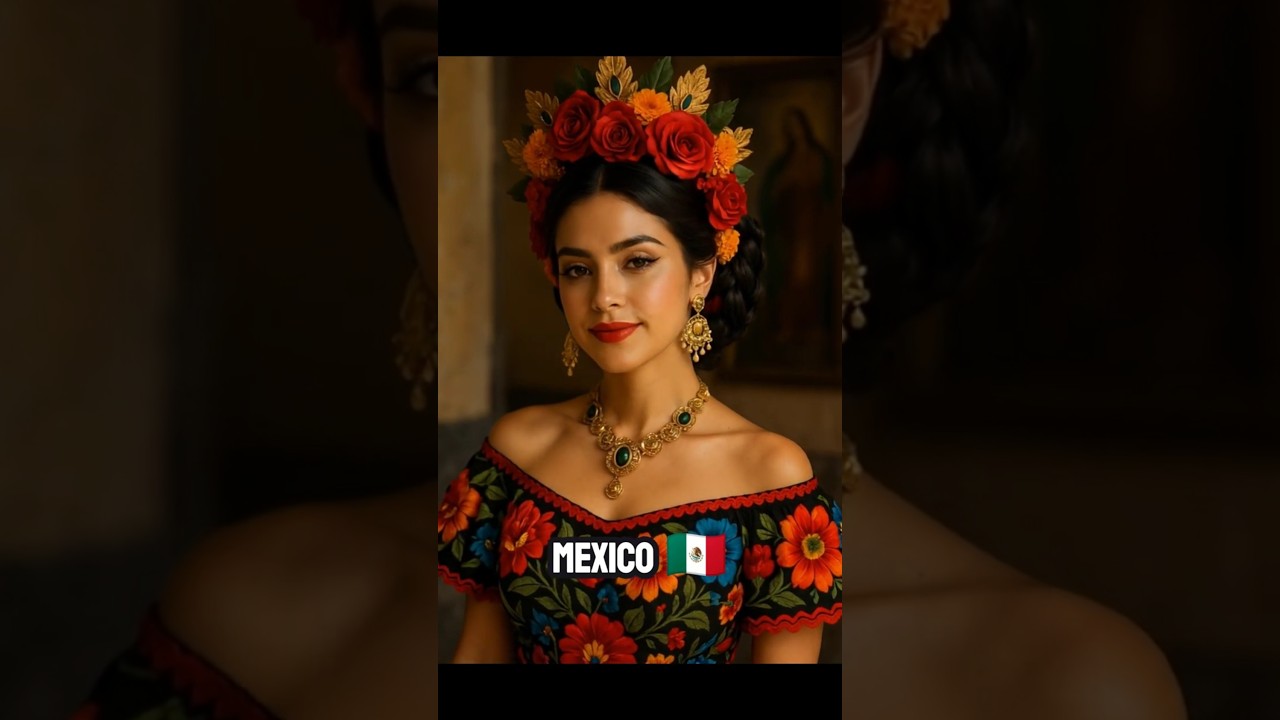 Beauty Queens From Every Country Part 1 #ai #aiart #midjourney #shorts #youtubeshorts
