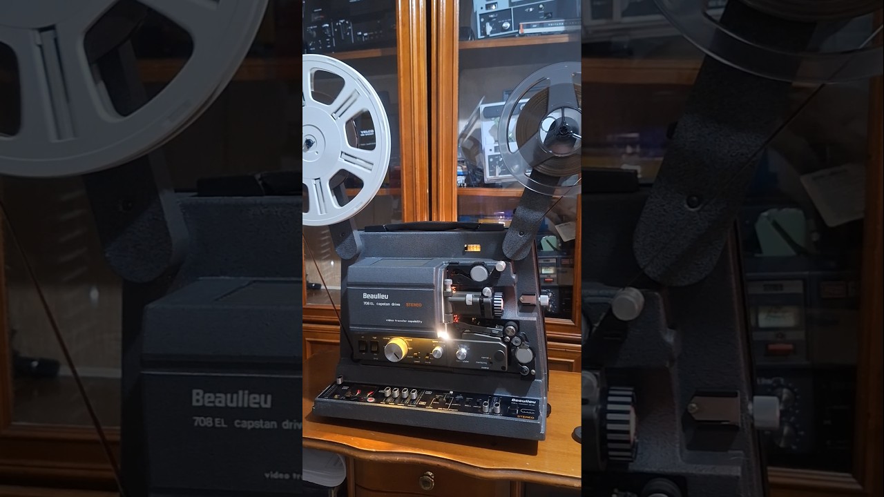 Super 8 Projector Beaulieu 708 EL capstan drive stereo 