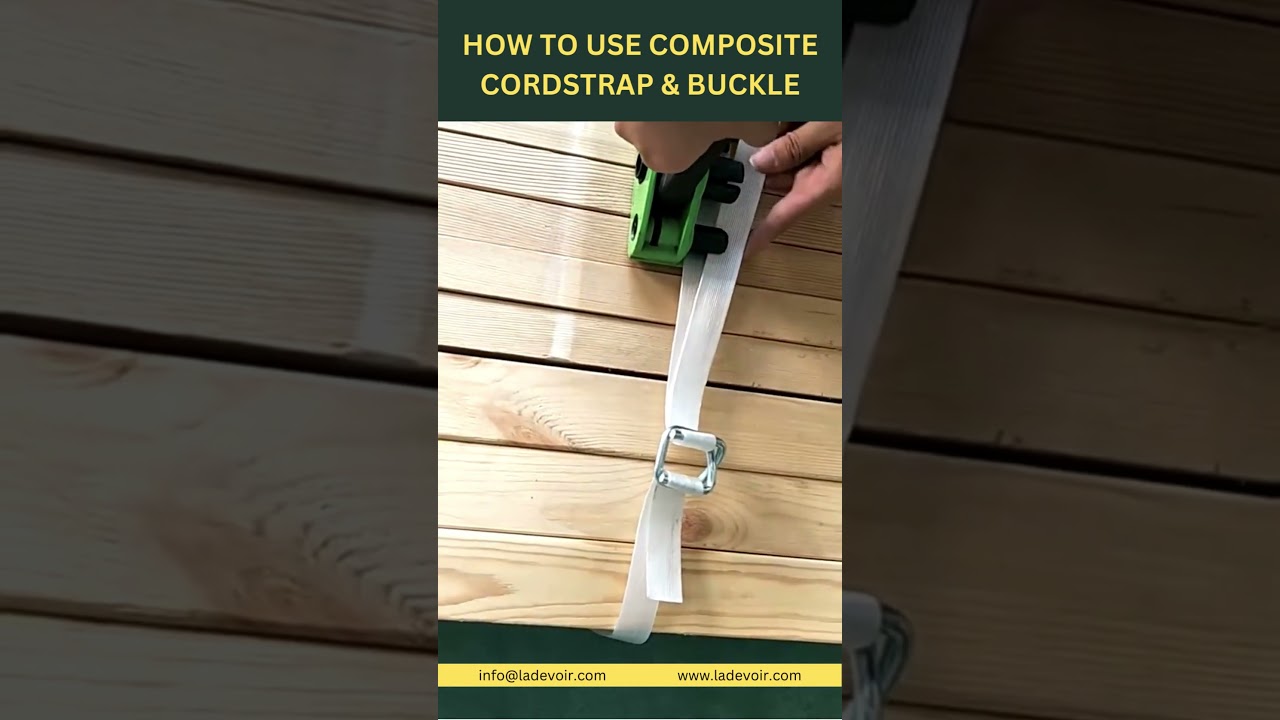 HOW TO USE COMPOSITE CORD STRAP & WIRE BUCKLE USE.